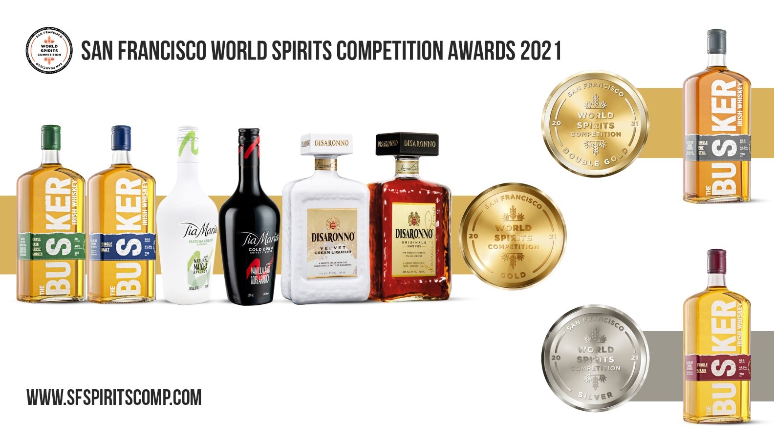 8 medailles op de San Francisco World Spirits Competition 2021